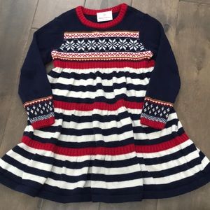 Hanna Andersson holiday sweater dress size 90 3t
